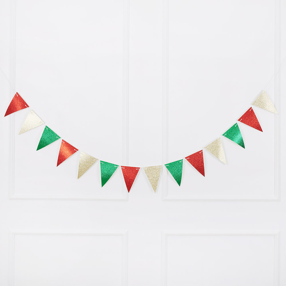 [조이파티] 글리터 삼각가랜드 [크리스마스]