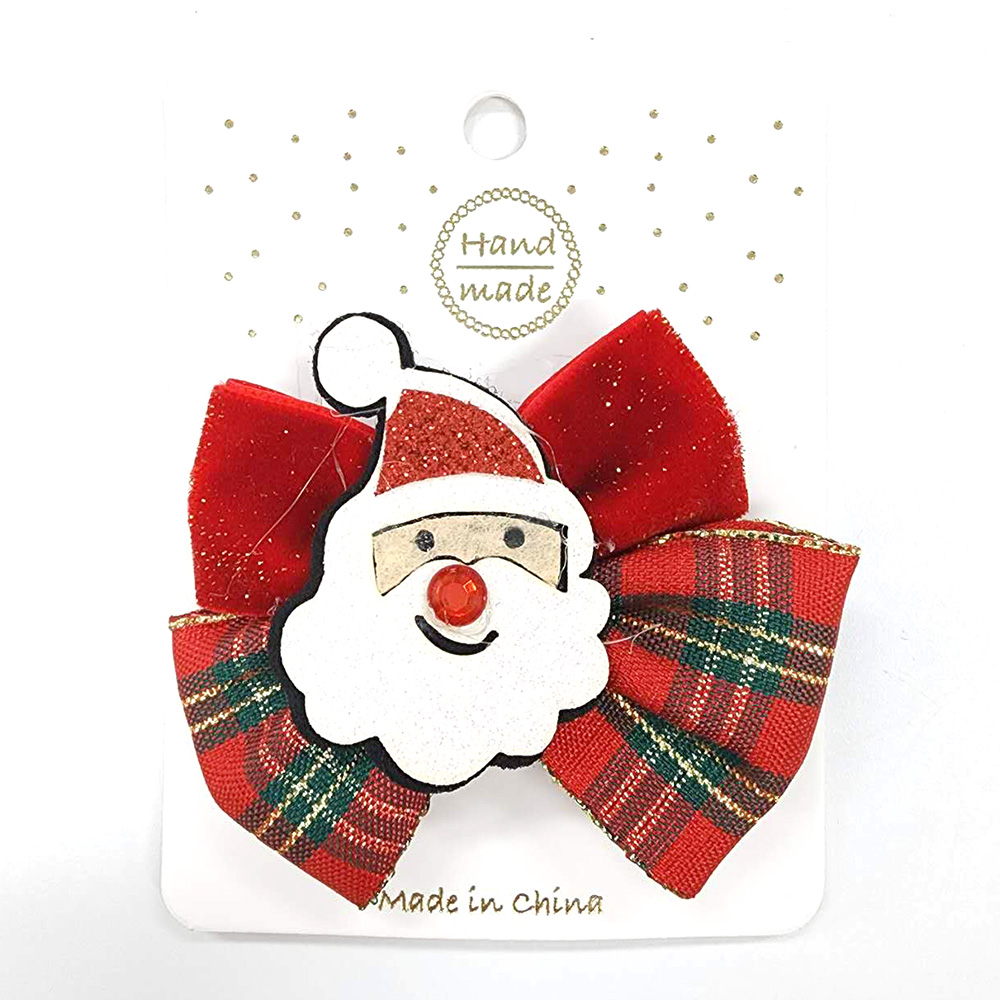 산타 리본머리핀 [12개한팩]