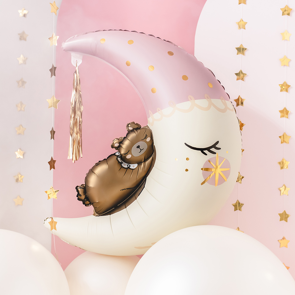 [파티데코]은박 테디베어문 80*98cm