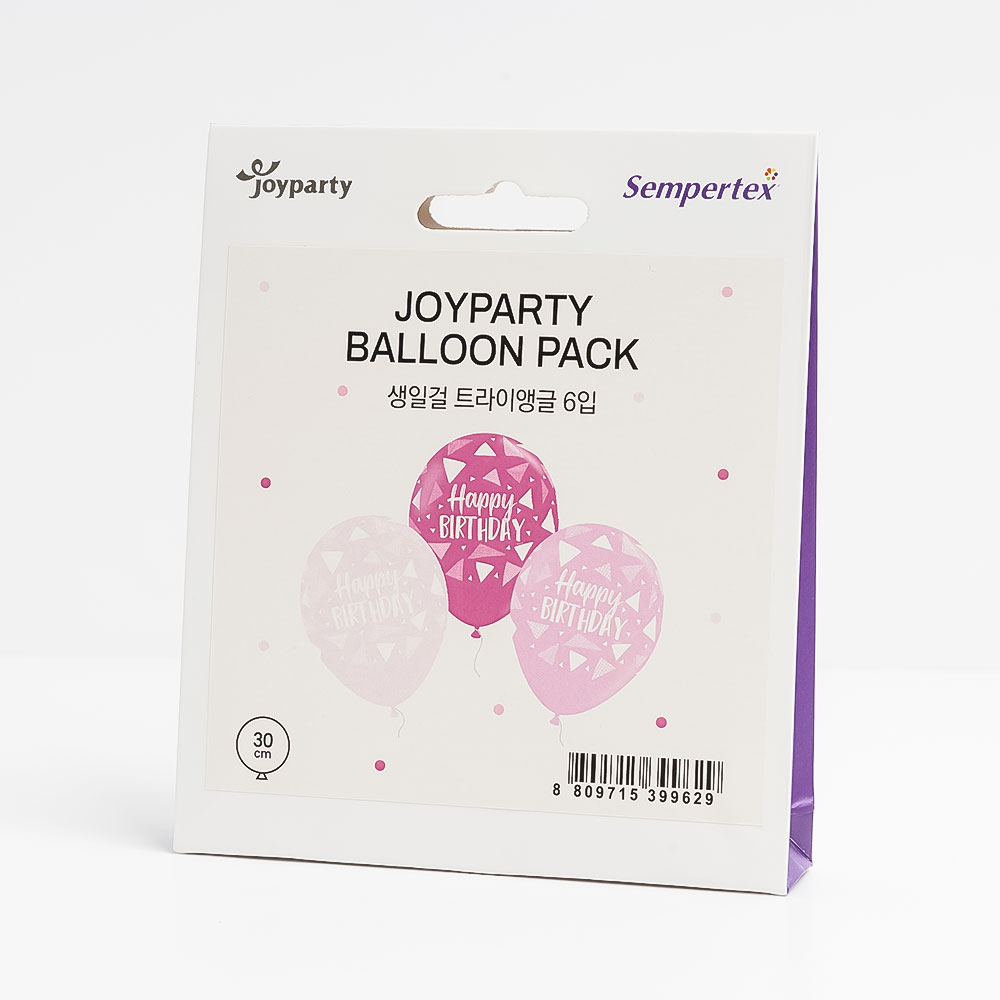 [조이파티 벌룬팩] 생일걸 트라이앵글 6입