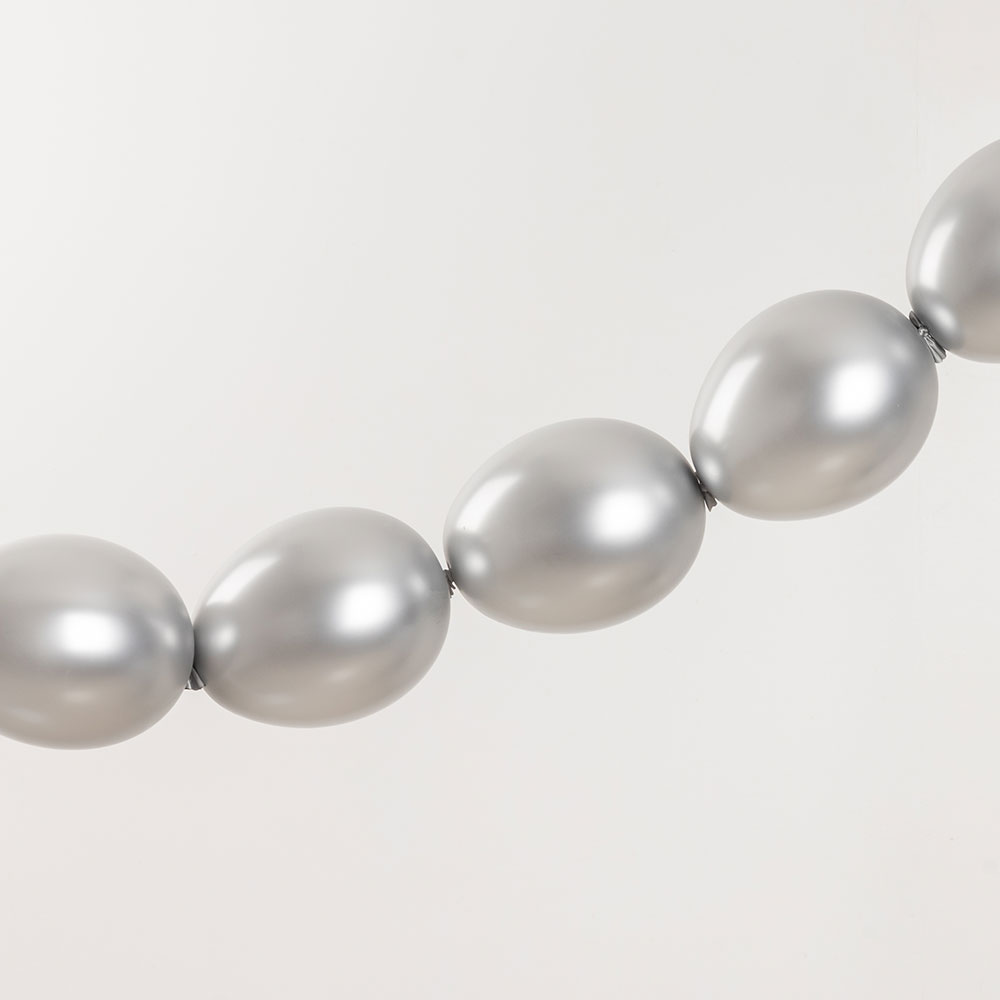 [조이벌룬] 링커 15cm 메탈릭플래티늄 실버(895) [100입]