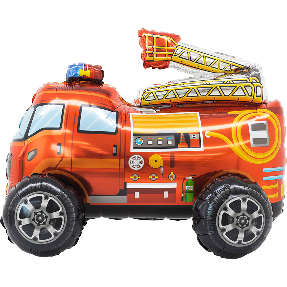 스탠딩에어벌룬 소방차 60cm [공기주입전용]