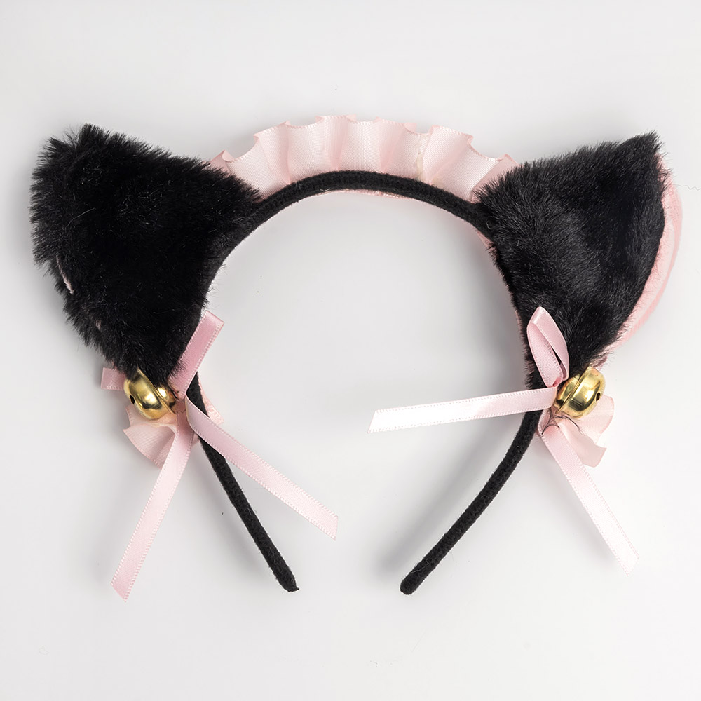 할로윈 고양이머리띠 [메이드블랙]