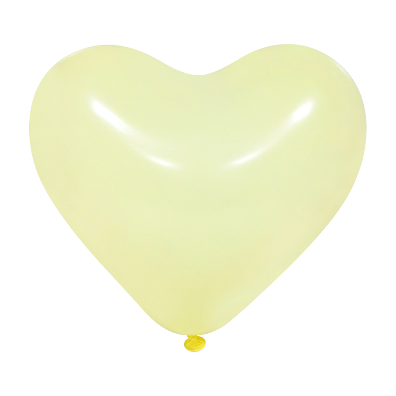 [조이텍스] 하트풍선 12인치 마카롱옐로우 [100입]