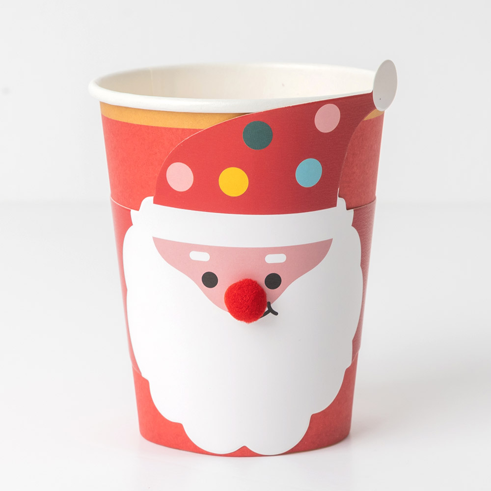 [조이파티]크리스마스 파티컵 산타 6입