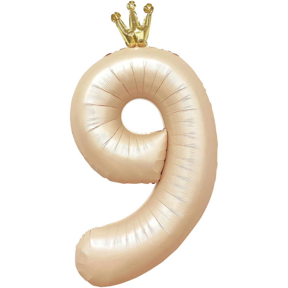 왕관숫자은박 9 라떼 [90cm] 10입