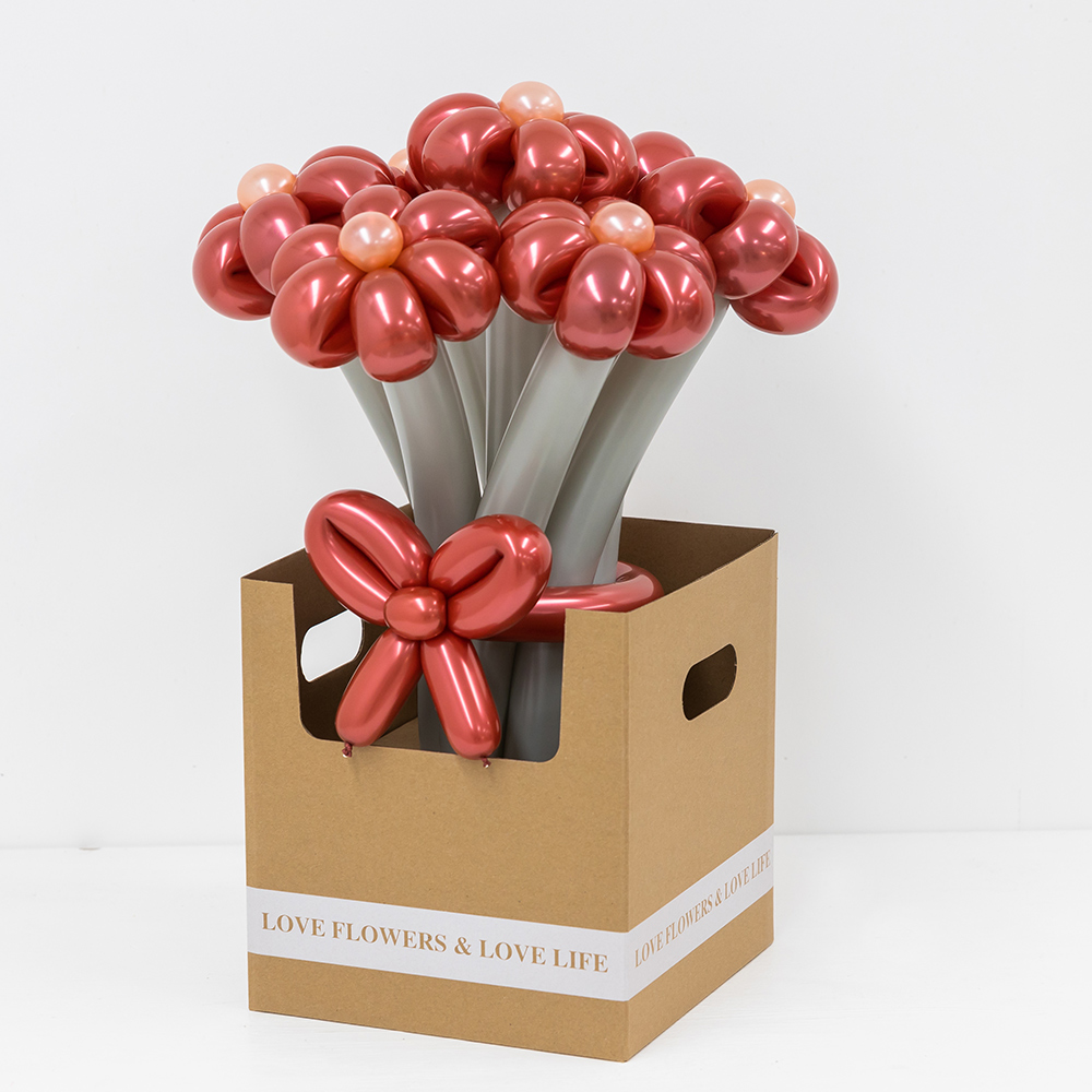 꽃풍선 사각박스 크래프트 [가로세로 24cm 높이 26cm]