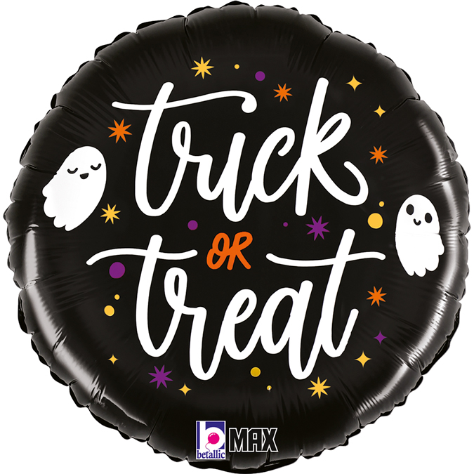 [GRABO]은박 할로윈 Trick or Treat 블랙 18인치 [1+1 증정행사]