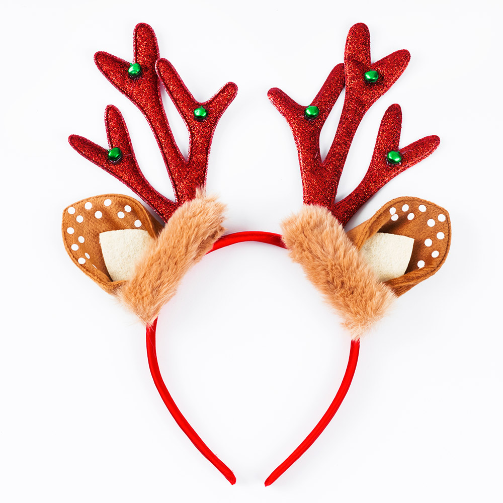 루돌프사슴머리띠 레드 [6개한팩]