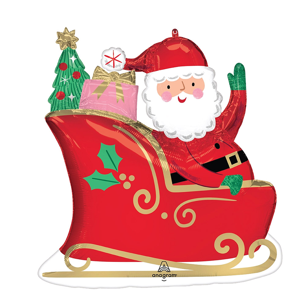 [Anagram]은박풍선 스테리나이트 산타 58*68cm