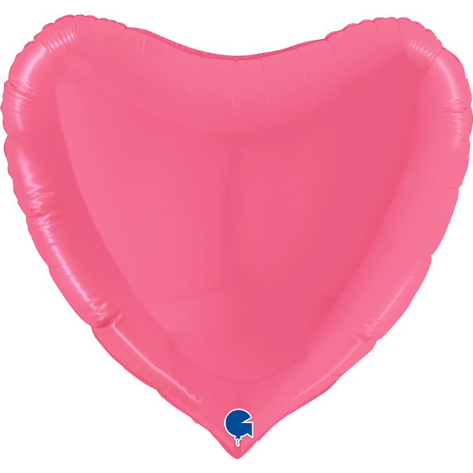 [GRABO]은박하트 36인치 버블검핑크