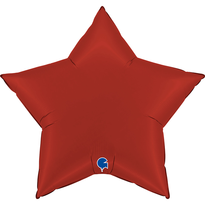 [GRABO]은박별 36인치 새틴 루비레드