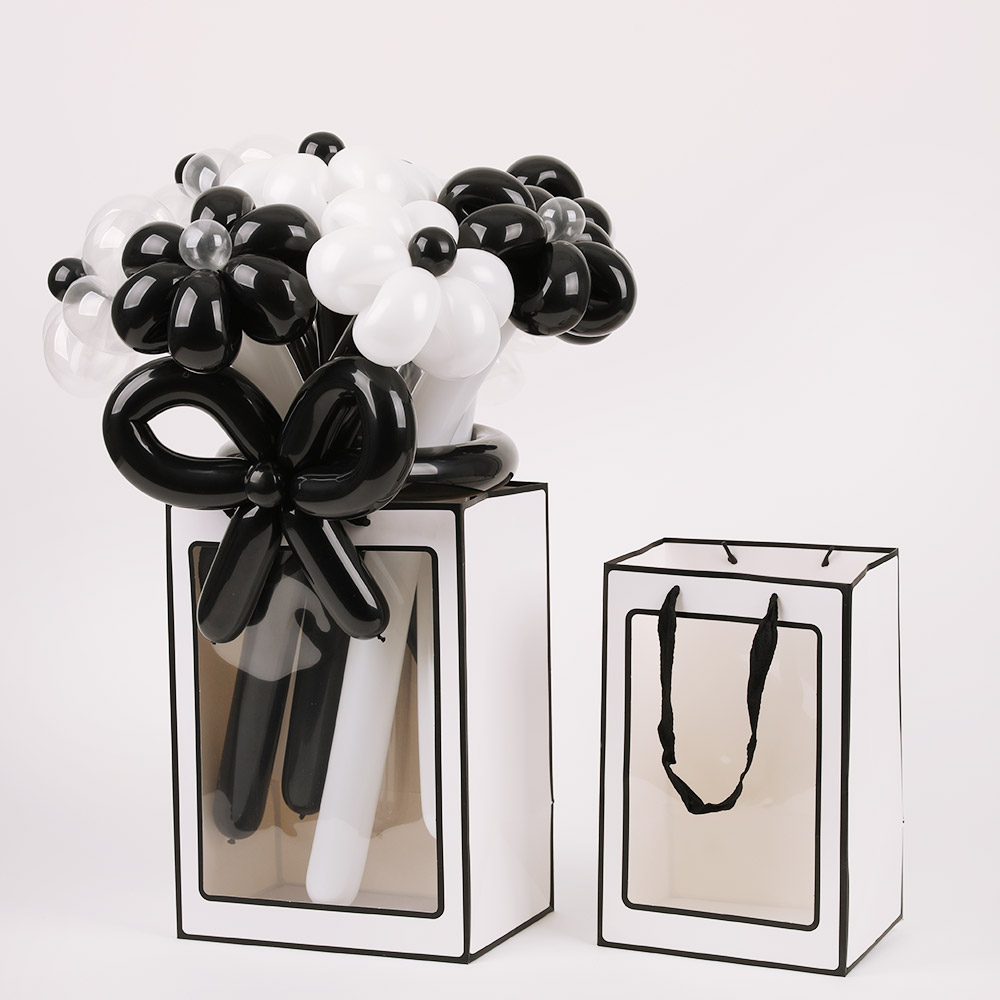 윈도우 종이가방 블랙라인 [25*35*18] 10개한팩