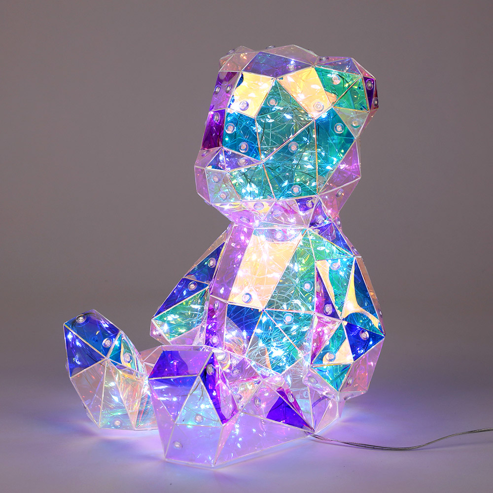 LED크리스탈 베어 25cm [PVC포장케이스 포함] (리모콘 포함이 아닙니다.)