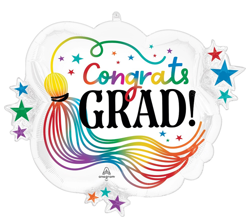 [Anagram] 은박 졸업축하 레인보우 슈퍼쉐입 [원팩]