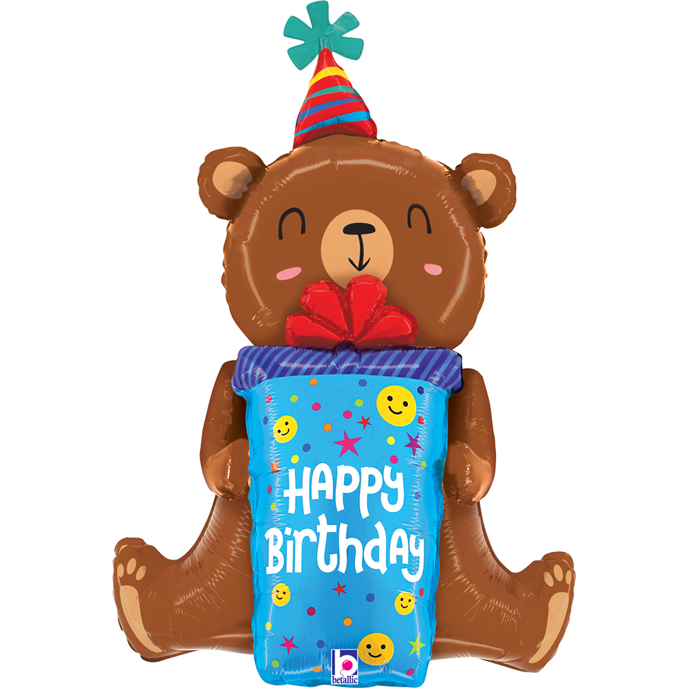 [GRABO] 은박 생일스마일리베어 34인치 56*82cm
