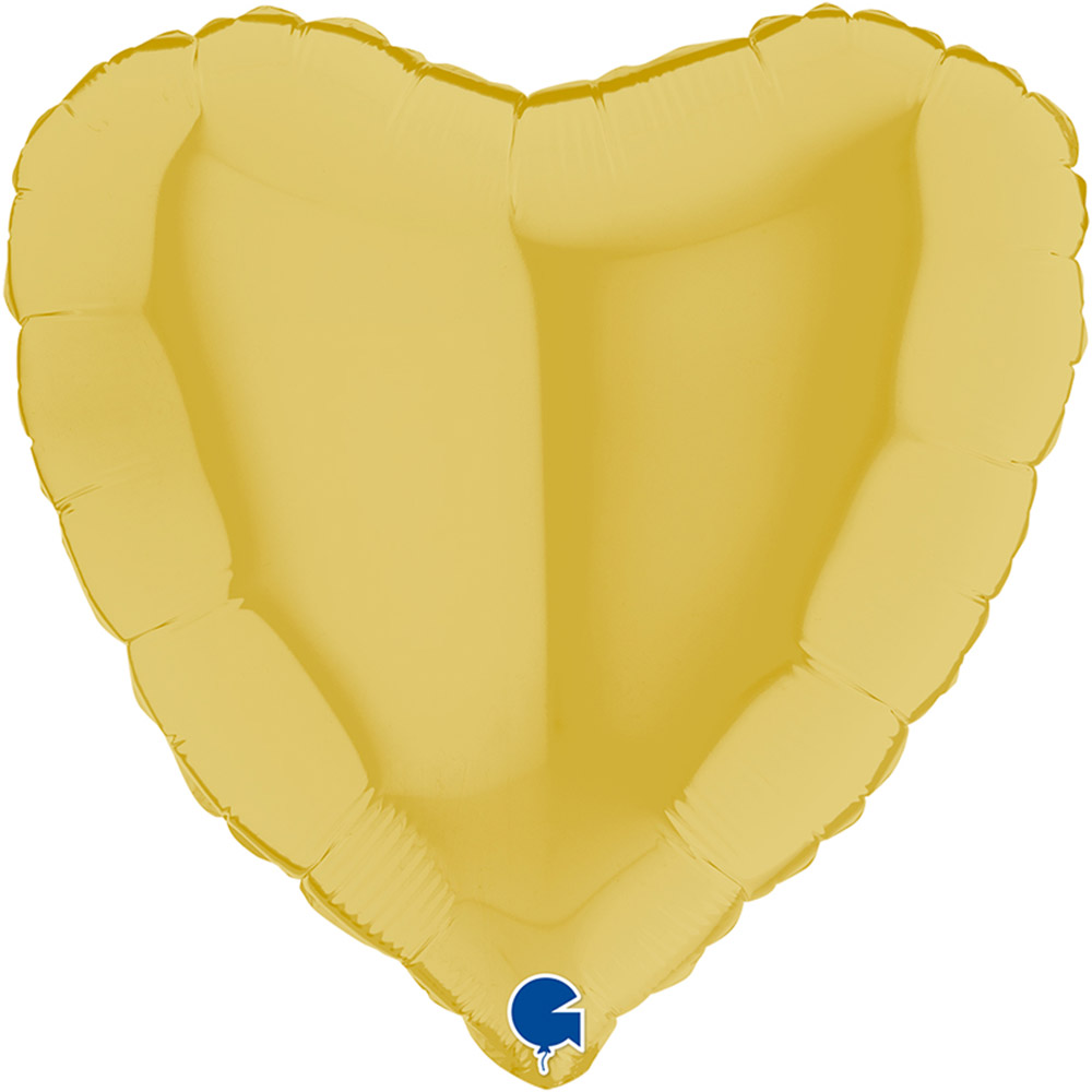 [GRABO]은박하트 파스텔옐로우 18인치 [5장 한팩]