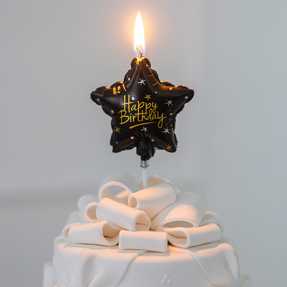 생일별캔들 블랙 [12개한팩]
