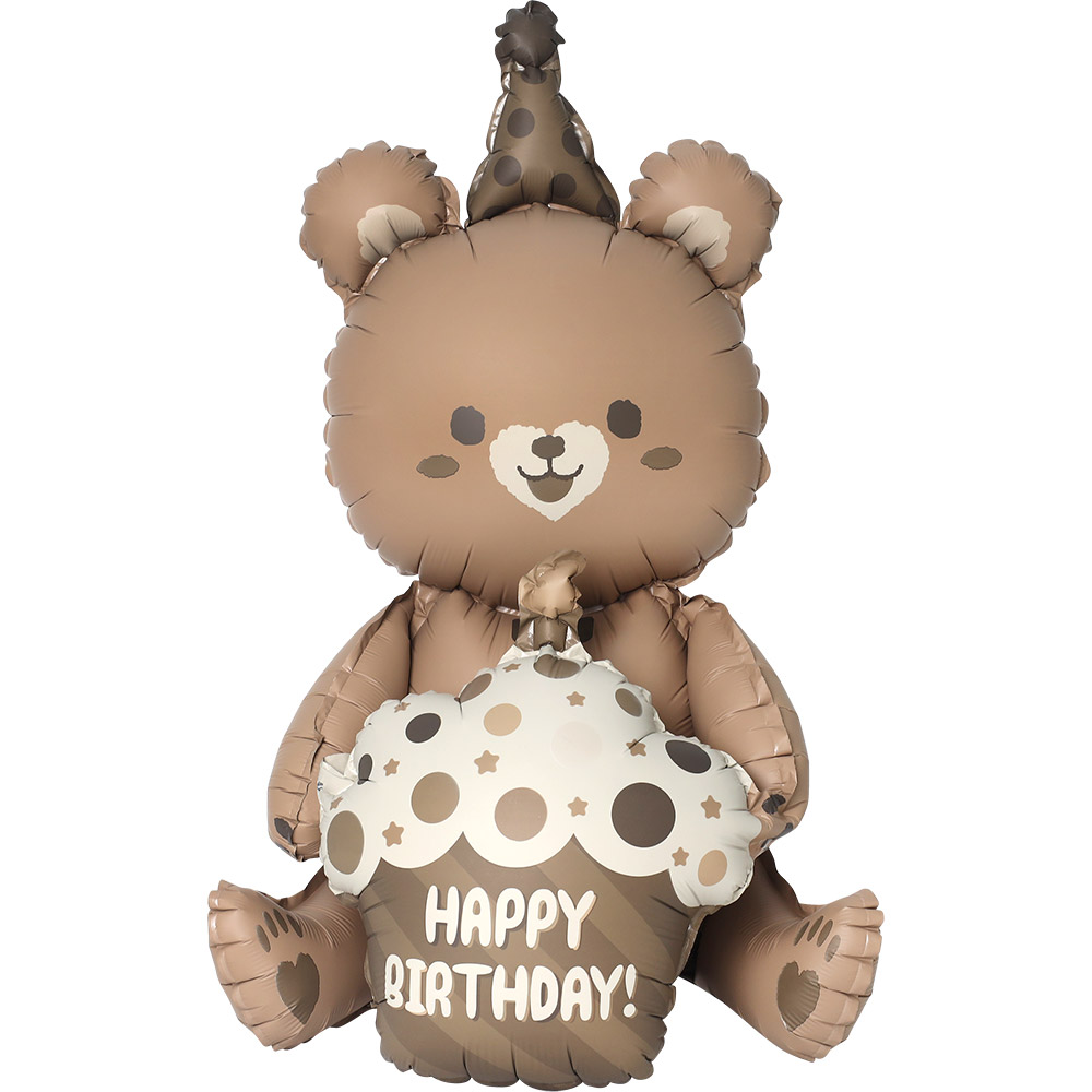 스탠딩에어벌룬 생일곰 모카 57cm [10장 한팩]