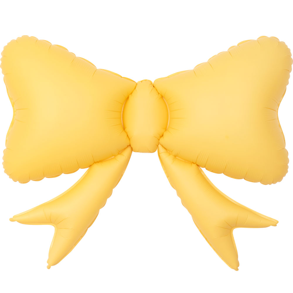 리본풍선 머스타드 62*52cm  [공기주입전용] 10장한팩
