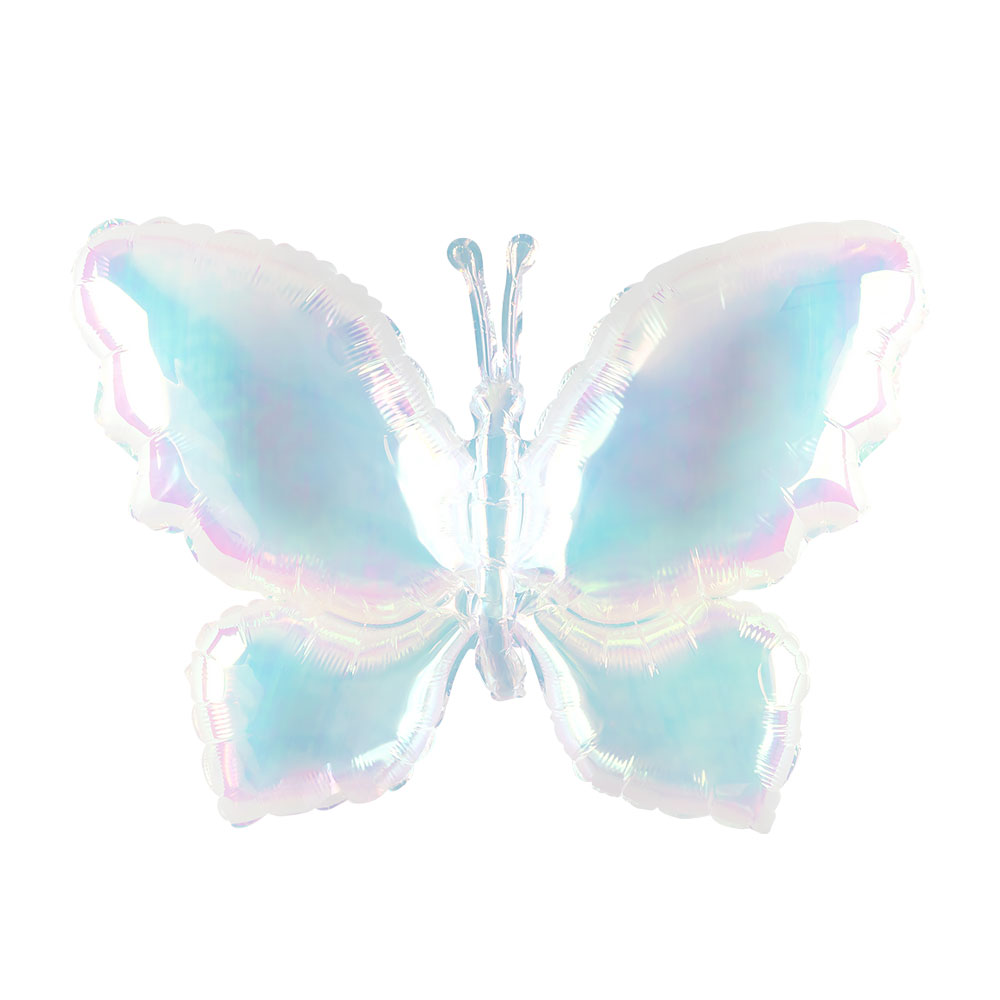 나비풍선 홀로그램투명 52*47cm [공기주입전용] 10장한팩