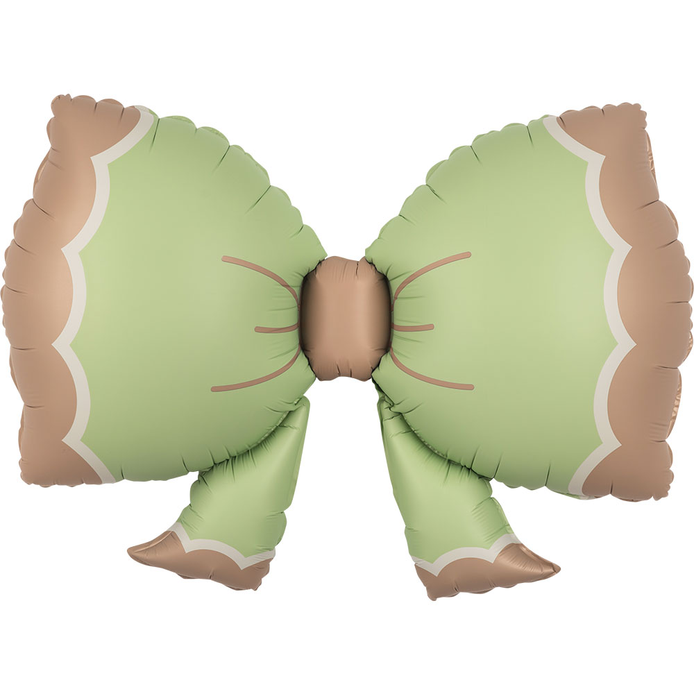 은박 큐티리본 그린 92*58cm [10장한팩] 헬륨체공가능