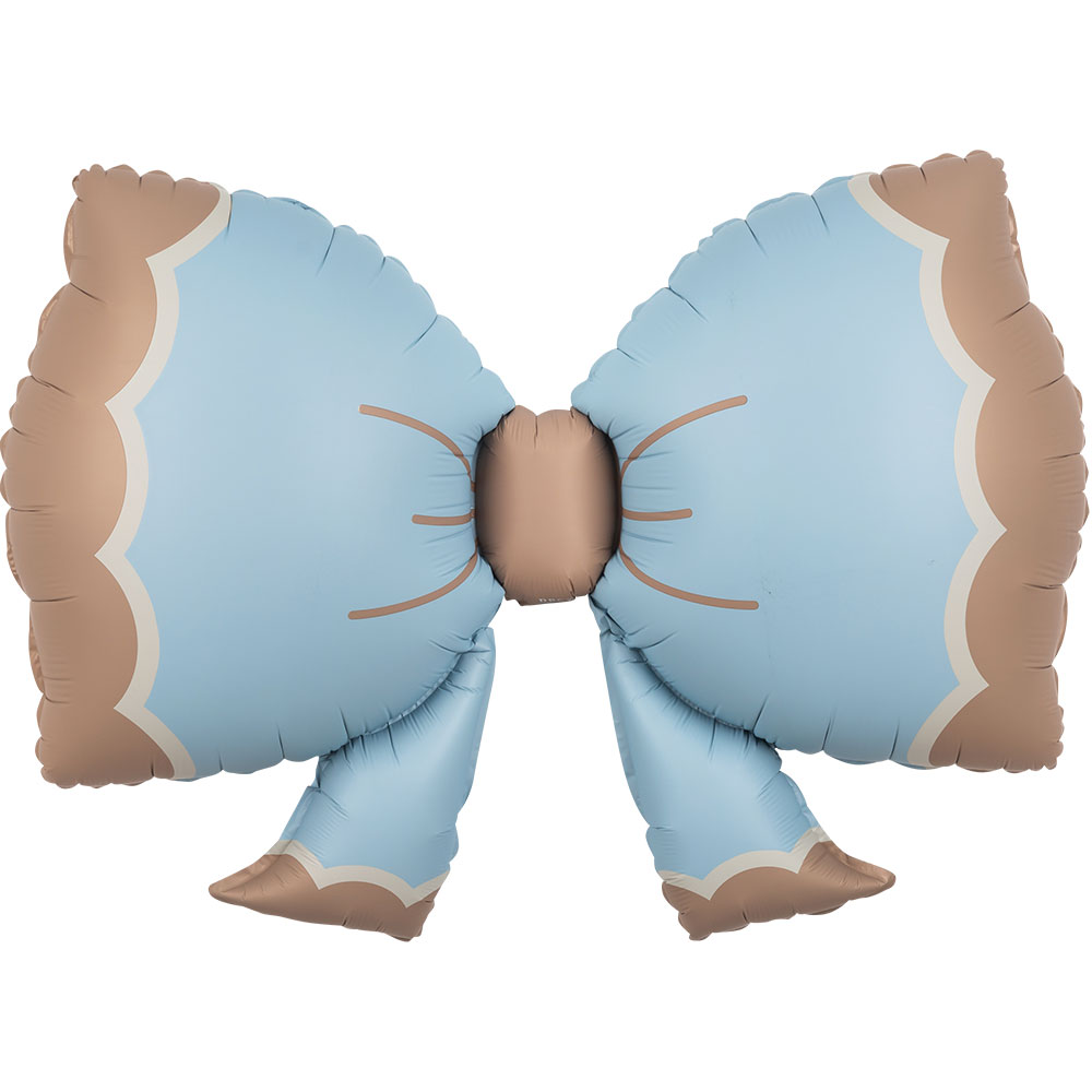 은박 큐티리본 블루 92*58cm [10장한팩] 헬륨체공가능