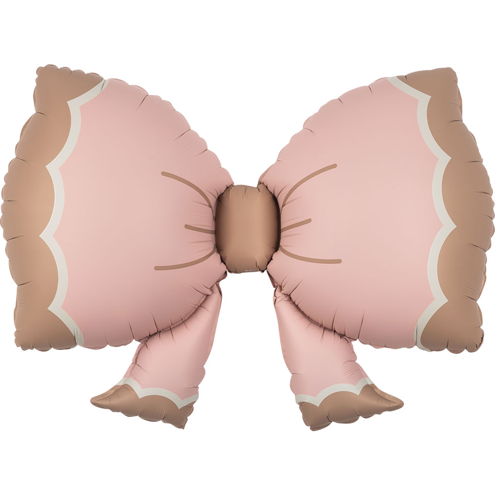 은박 큐티리본 핑크 92*58cm [10장한팩] 헬륨체공가능