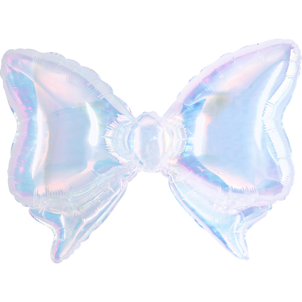 리본풍선 펄화이트 55*42cm  [공기주입전용] 10장한팩