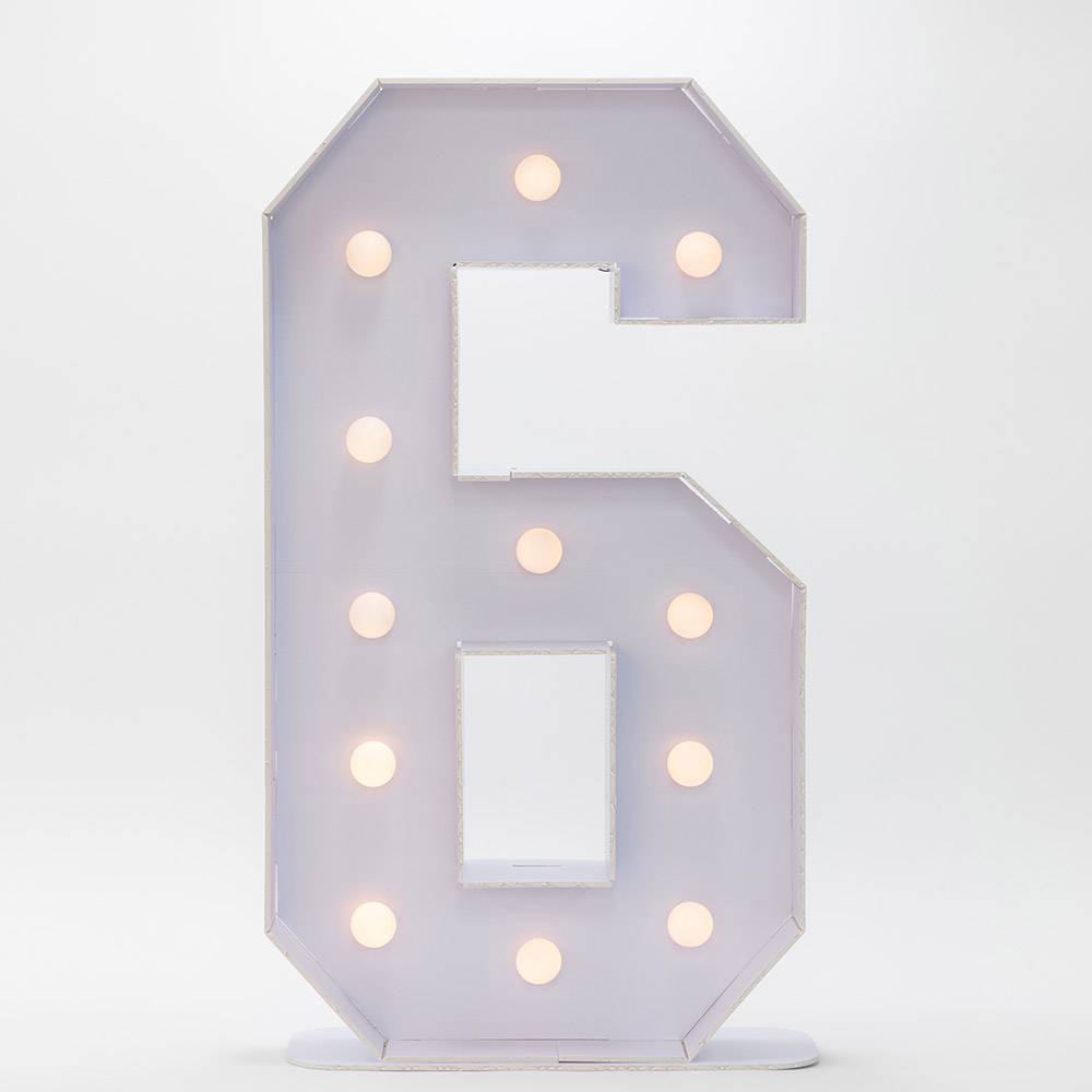 마퀴조명 숫자 6 [55cm* 1m]