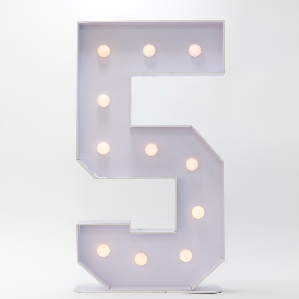 마퀴조명 숫자 5 [55cm* 1m]