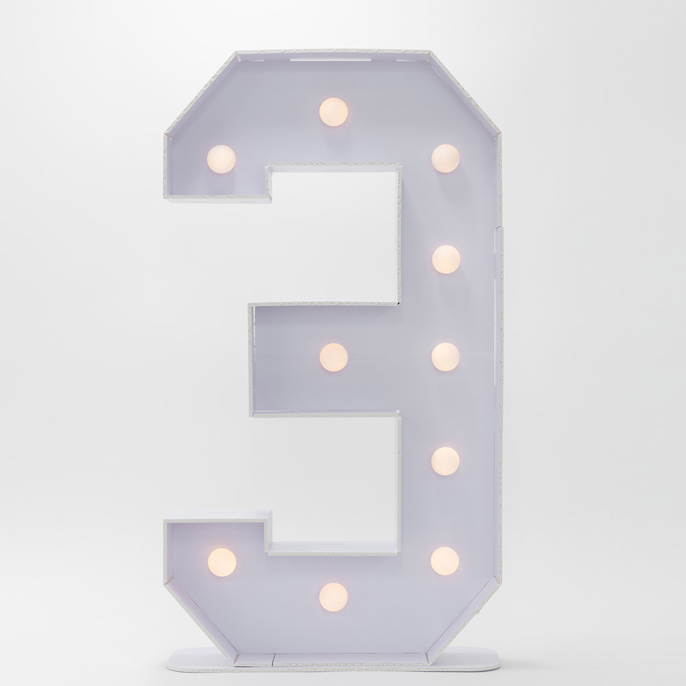 마퀴조명 숫자 3 [55cm* 1m]