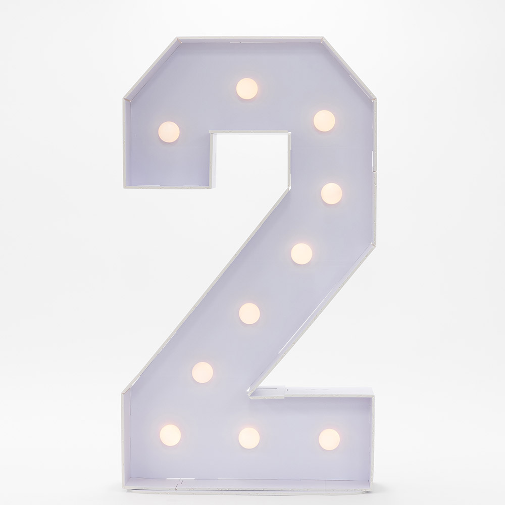 마퀴조명 숫자 2 [55cm* 1m]