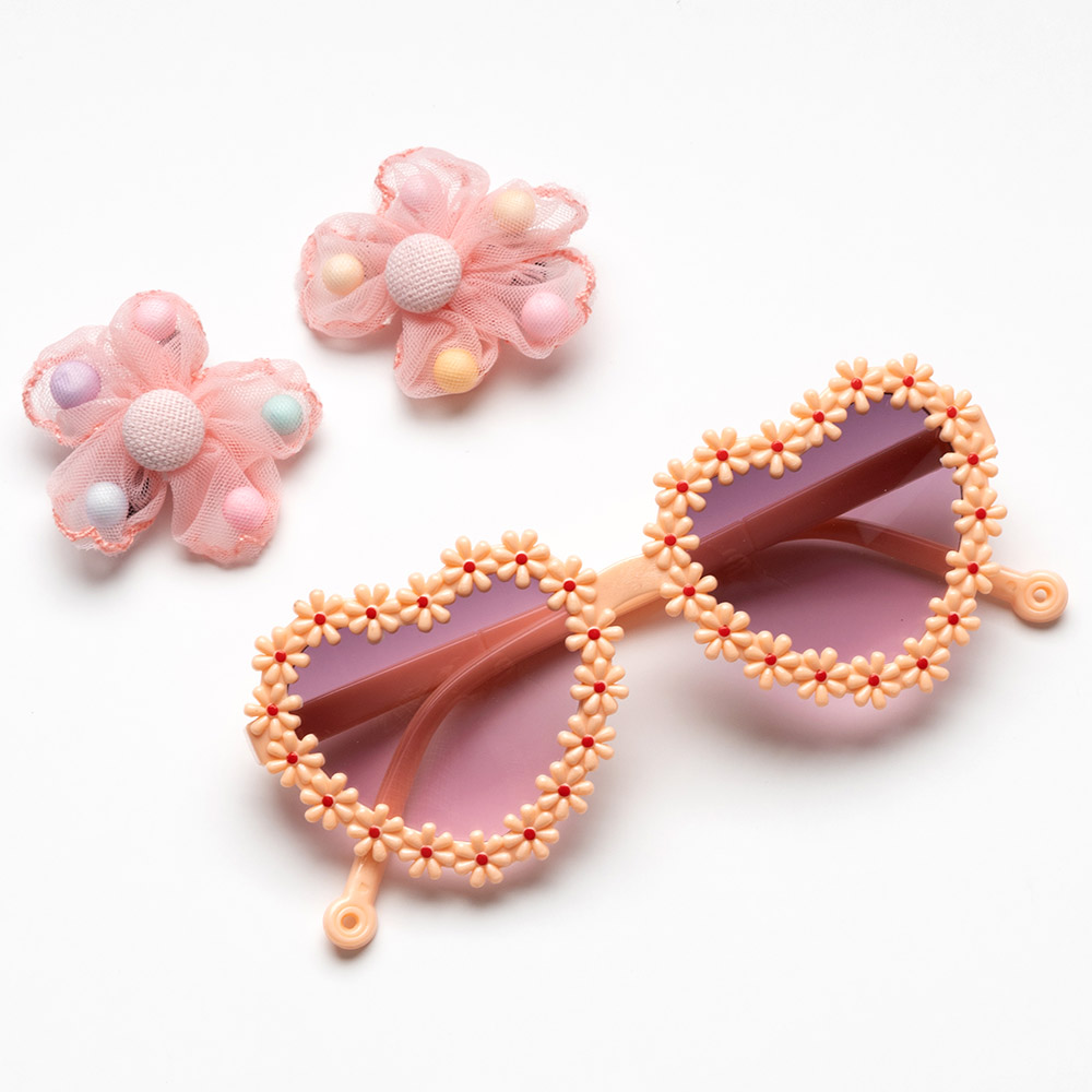 파티안경 머리핀세트 [플라워]