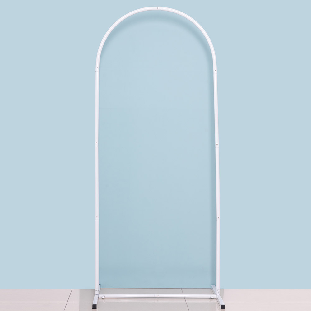 철재 아치프레임 화이트 [높이 1.5m 폭 65cm]