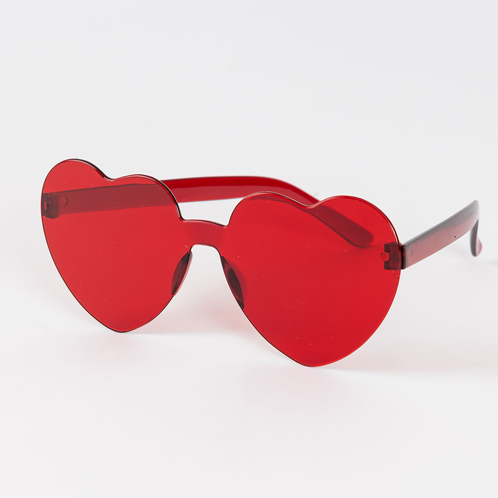 셀카안경 하트레드 [12개한팩]