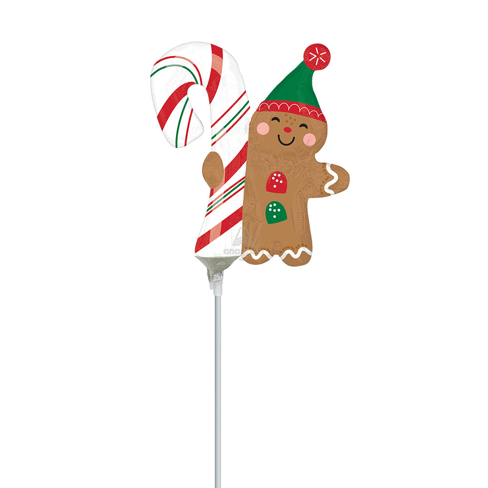 [Anagram]은박 미니쉐입 메리크리스마스 진저브레드맨 [10장한팩]