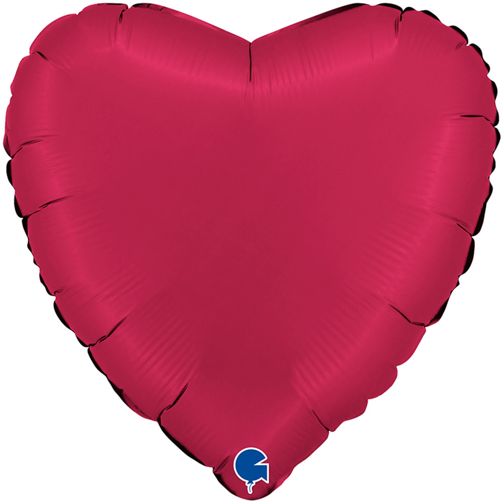 [GRABO]은박하트 새틴체리 18인치 [5장 한팩]