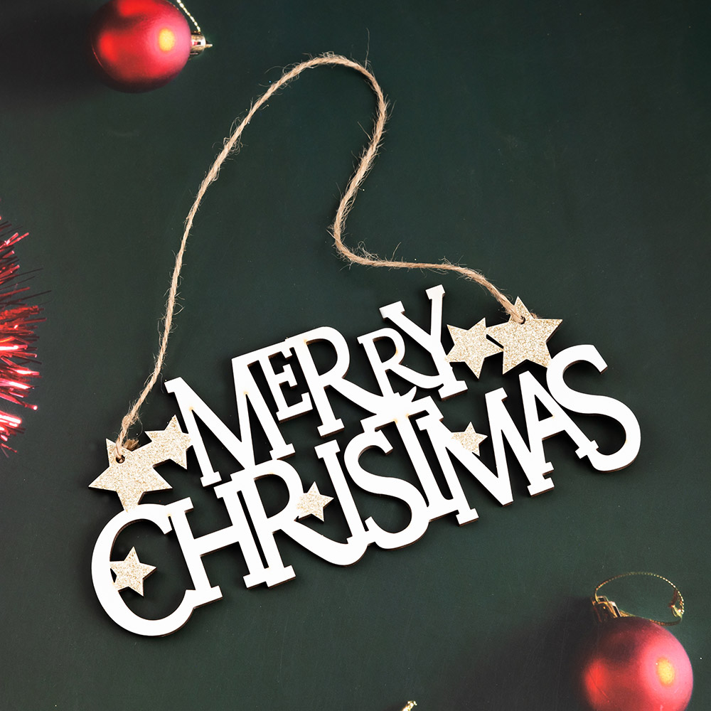 목재 메리크리스마스 글자장식 20cm [5개 한팩]