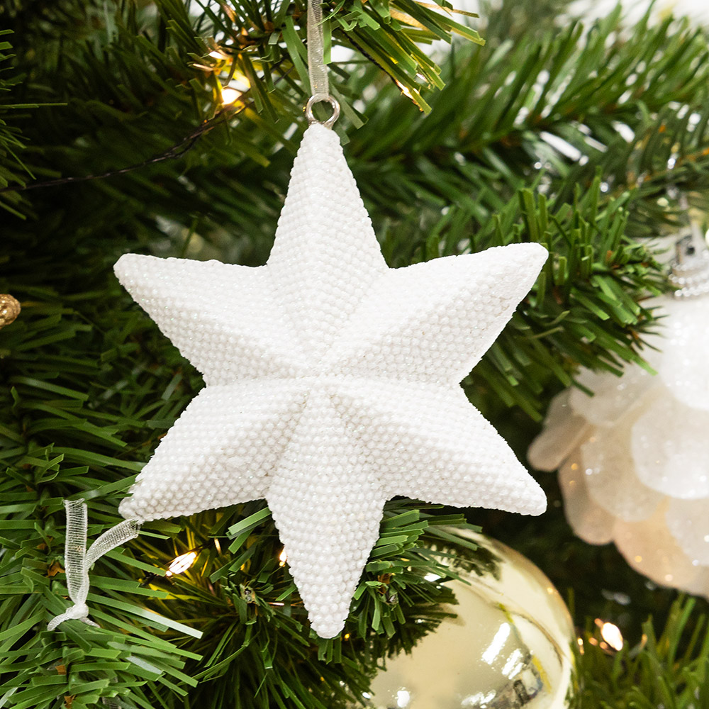 앤틱 오너먼트 6각별 [12개 한팩]