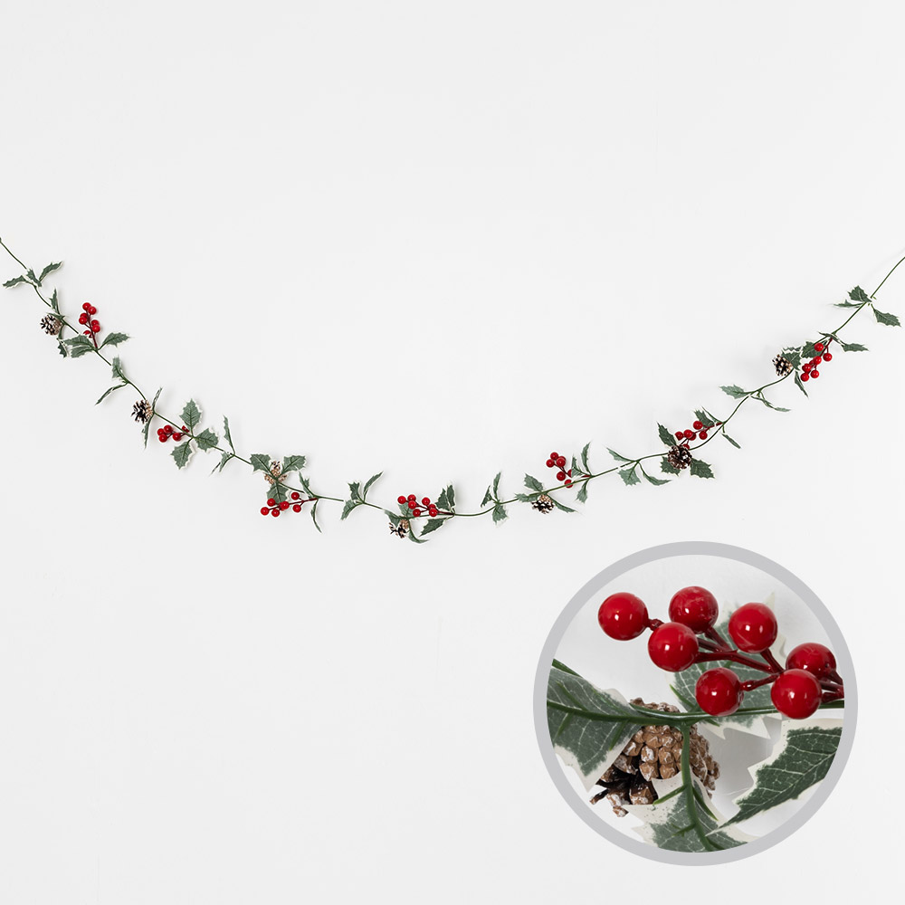 크리스마스 솔방울리프가랜드 1.7m