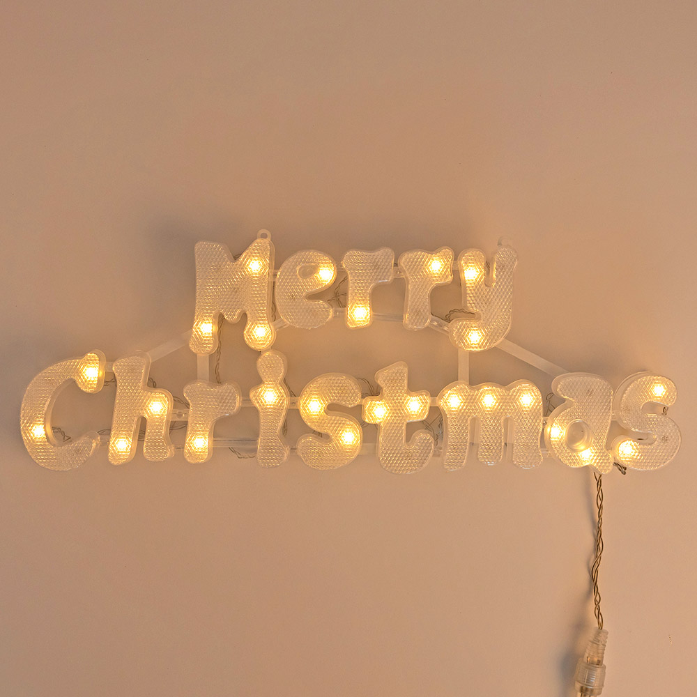 LED메리크리스마스 웜등 50cm