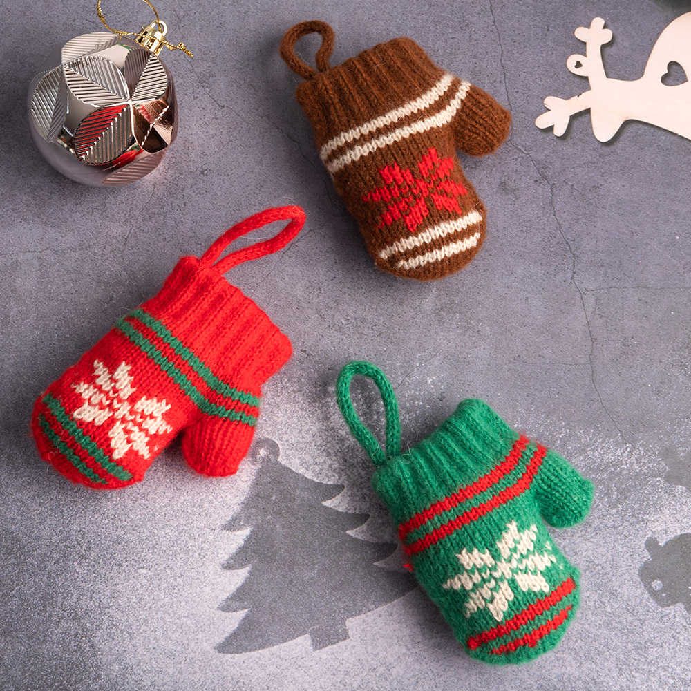 봉제오너먼트 장갑 3개세트