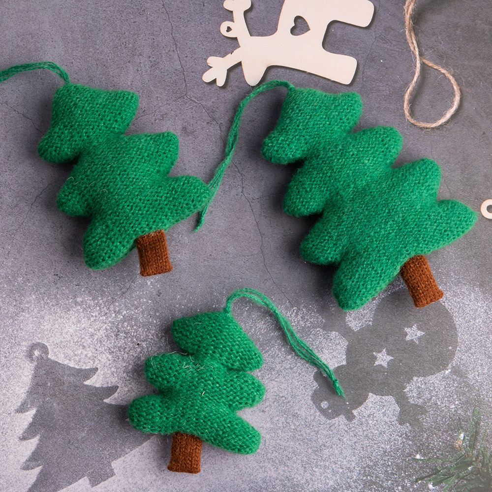 봉제오너먼트 트리 제이드 3개세트