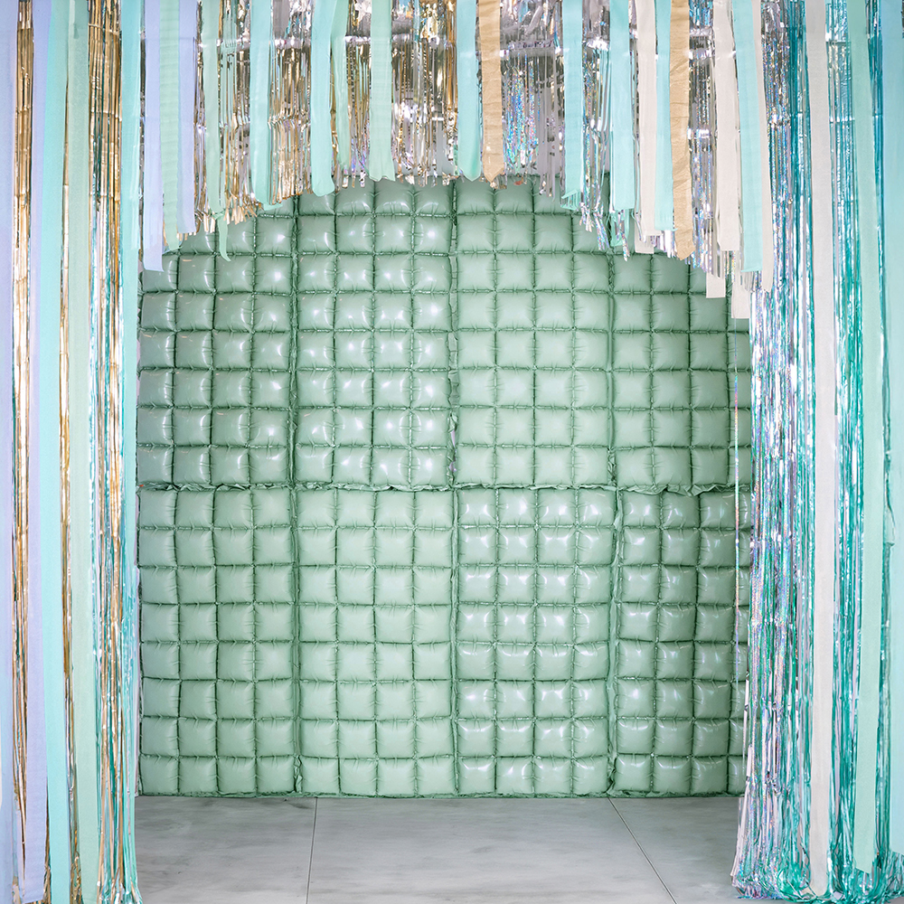 [파티데코]모자이크배경은박 55*110cm 그린