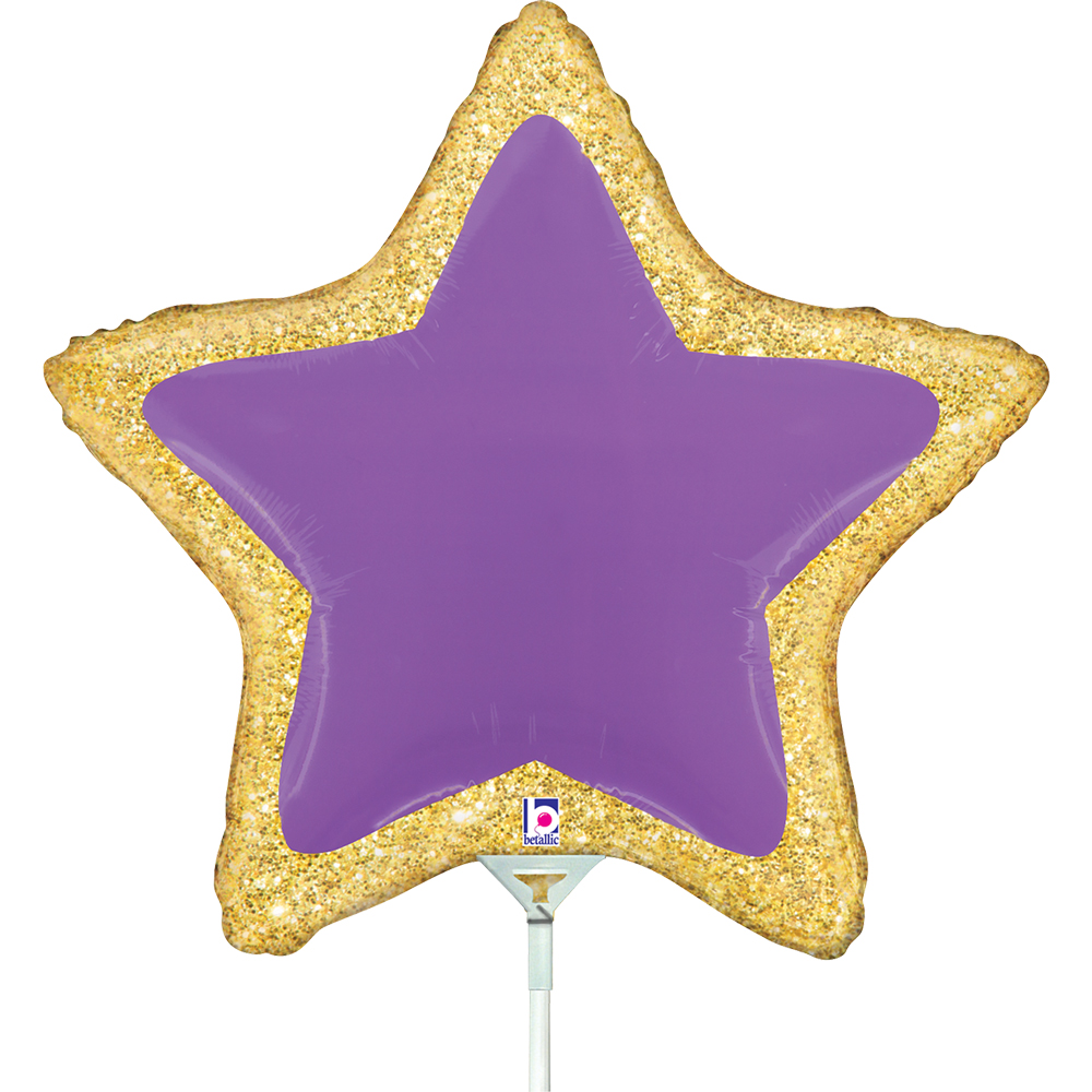 [GRABO]은박 미니쉐입 스타패치 퍼플 14인치 [10장 한팩]