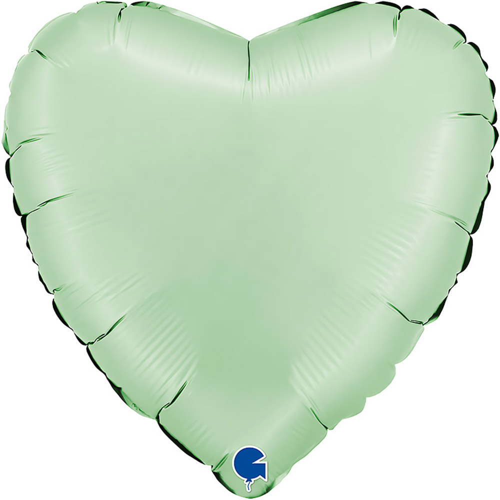 [GRABO]은박하트 새틴 민트 18인치 [5장 한팩]