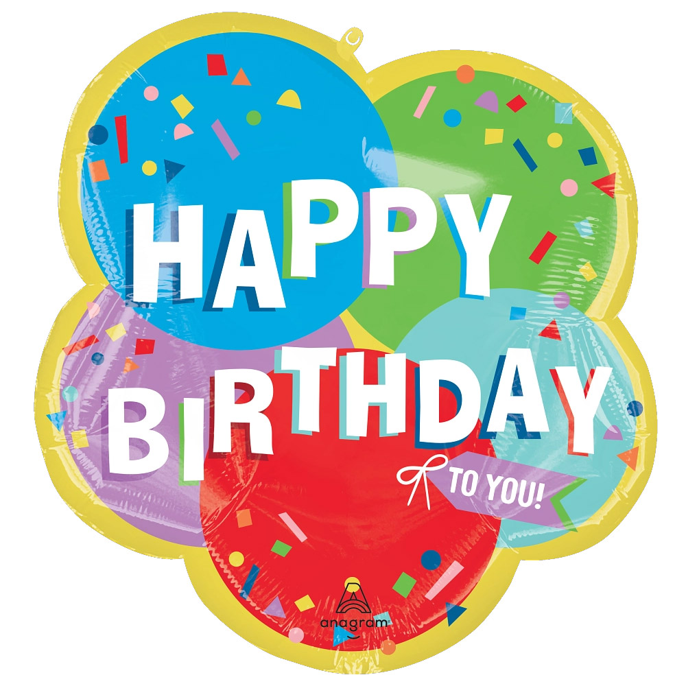 [Anagram] 은박 생일써니벌룬스 60*63cm