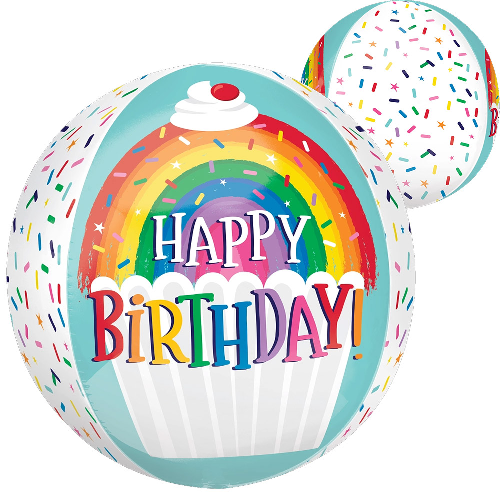 [Anagram] 은박옹브레 생일 레인보우 스파클스 40cm