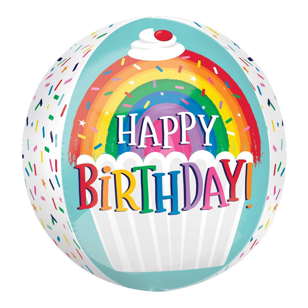 [Anagram] 은박옹브레 생일 레인보우 스파클스 40cm